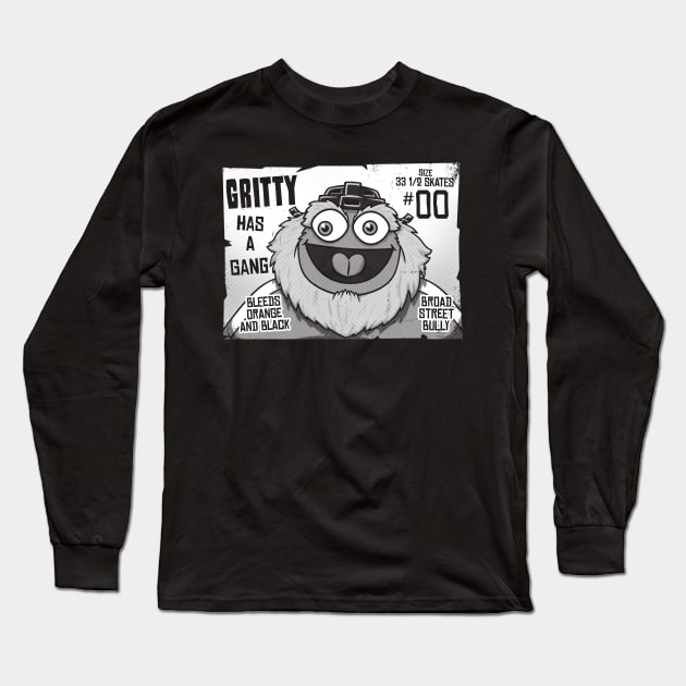 GRITTY HAS A GANG Long Sleeve T-Shirt by blairjcampbell